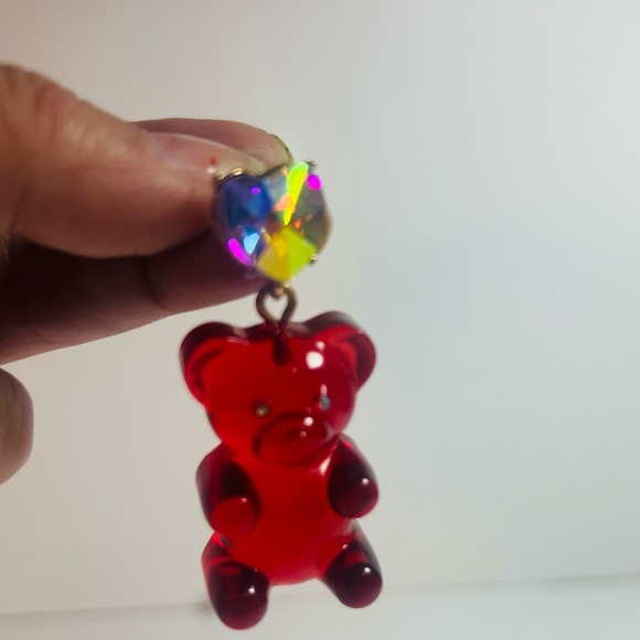 Betsey Johnson Gummy Bear Christmas Earrings Holiday Jewelry New NWT - Picture 5 of 9